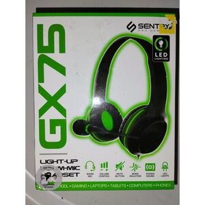 Sentry GX75 Communication Headset Gaming Headphone w Boom Microphone WORK & PLAY